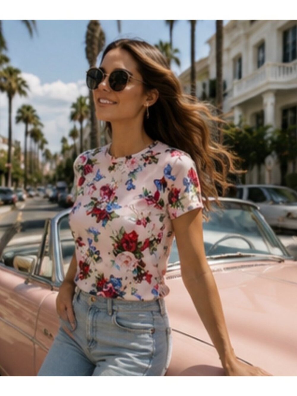 L'AGENCE Ressi Femme Rose T-Shirt Size Small New With Tag